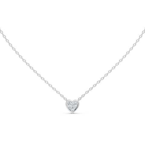 Alessia Heart Shaped Diamond Necklace